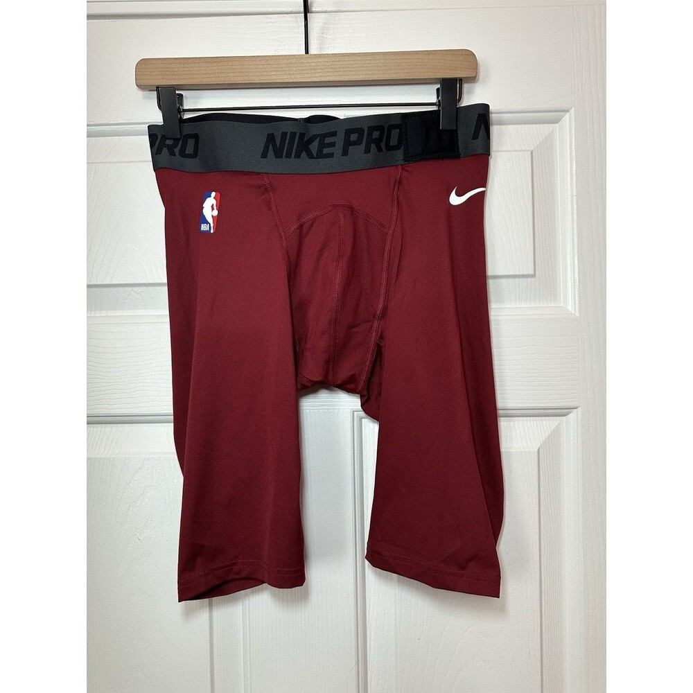Size L-Tall Nike Pro NBA Team Issued Compression Shorts Men's DN1541-010 Red NEW